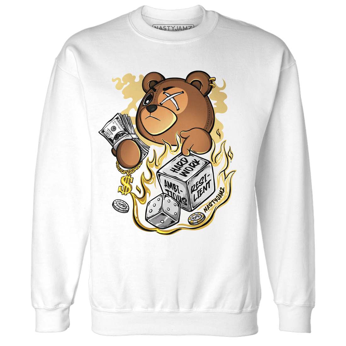 Sail 4s Sweatshirt Match Hustle Casino BER - NastyJamz