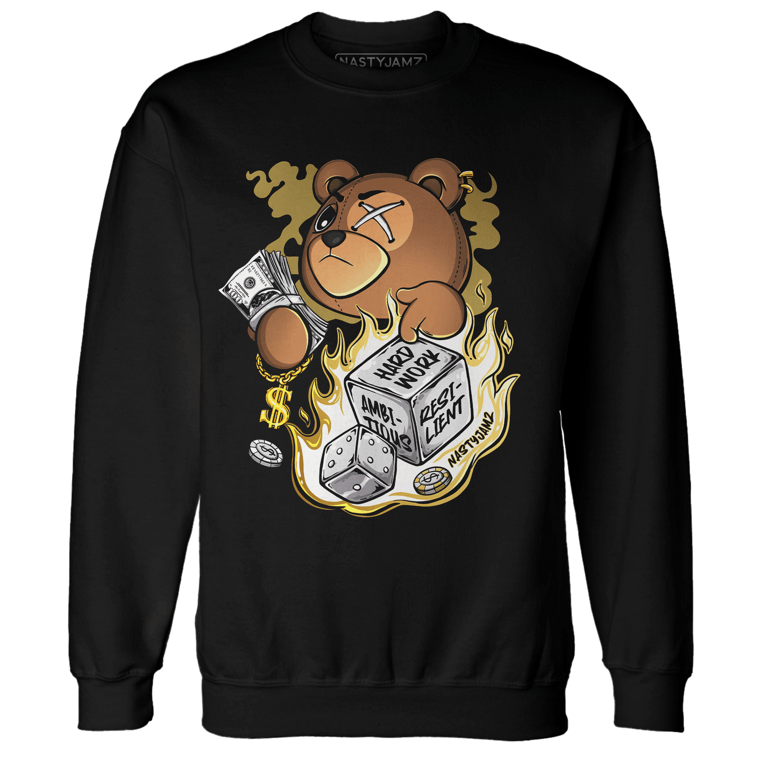 Sail 4s Sweatshirt Match Hustle Casino BER - NastyJamz