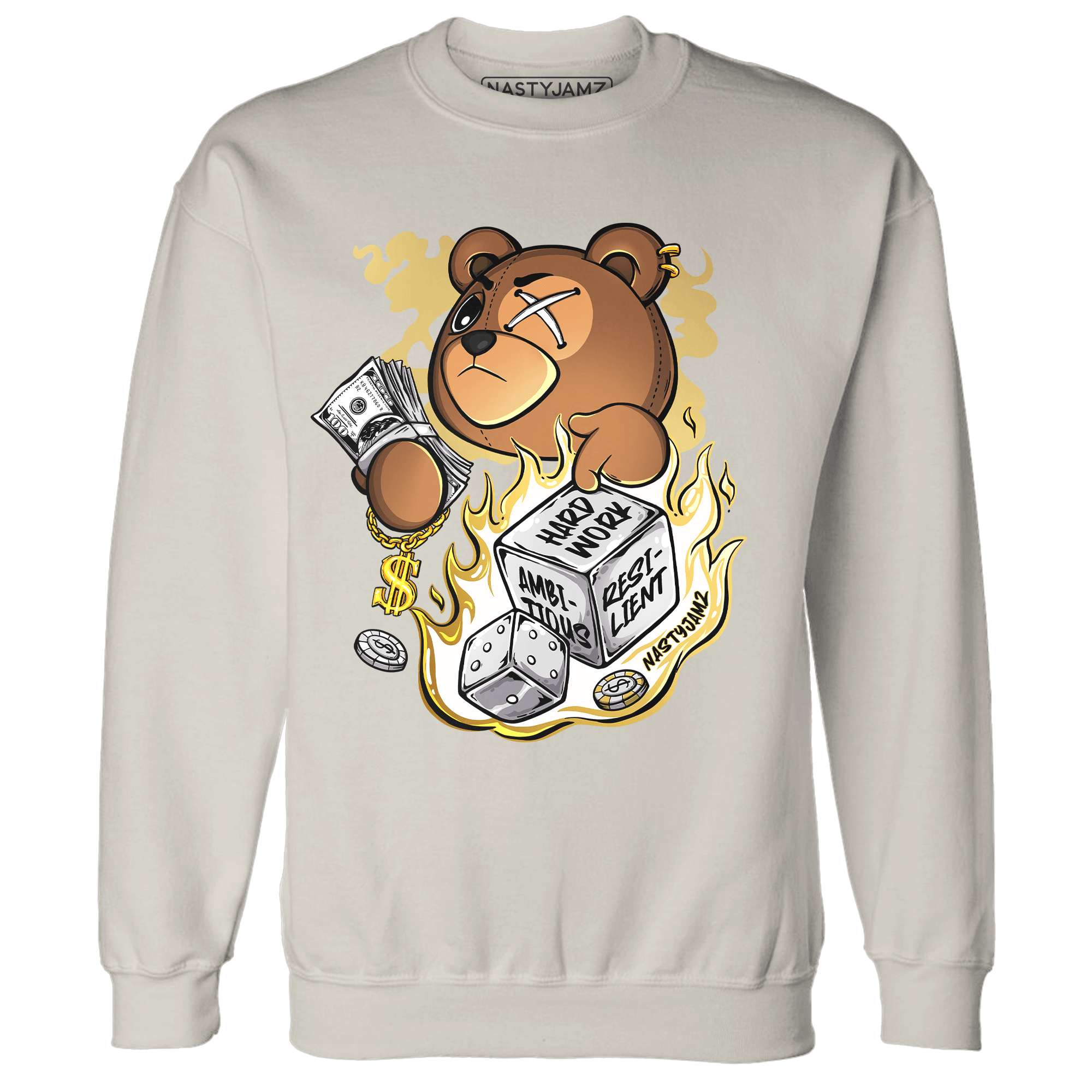 Sail 4s Sweatshirt Match Hustle Casino BER - NastyJamz