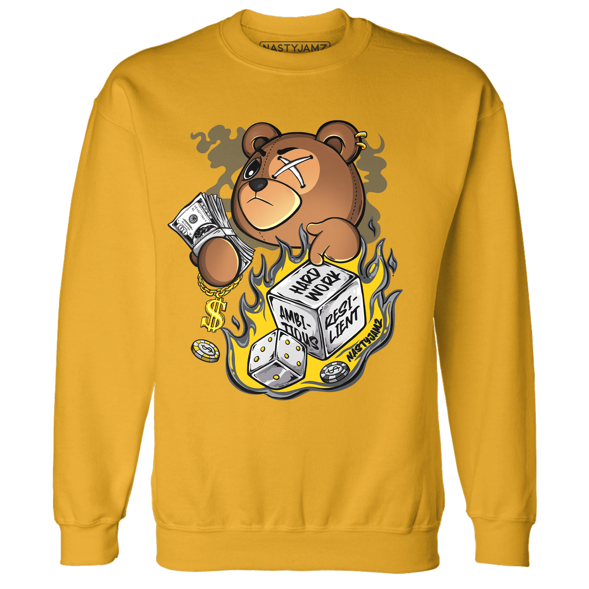 Thunder 4s Sweatshirt Match Hustle Casino BER - NastyJamz