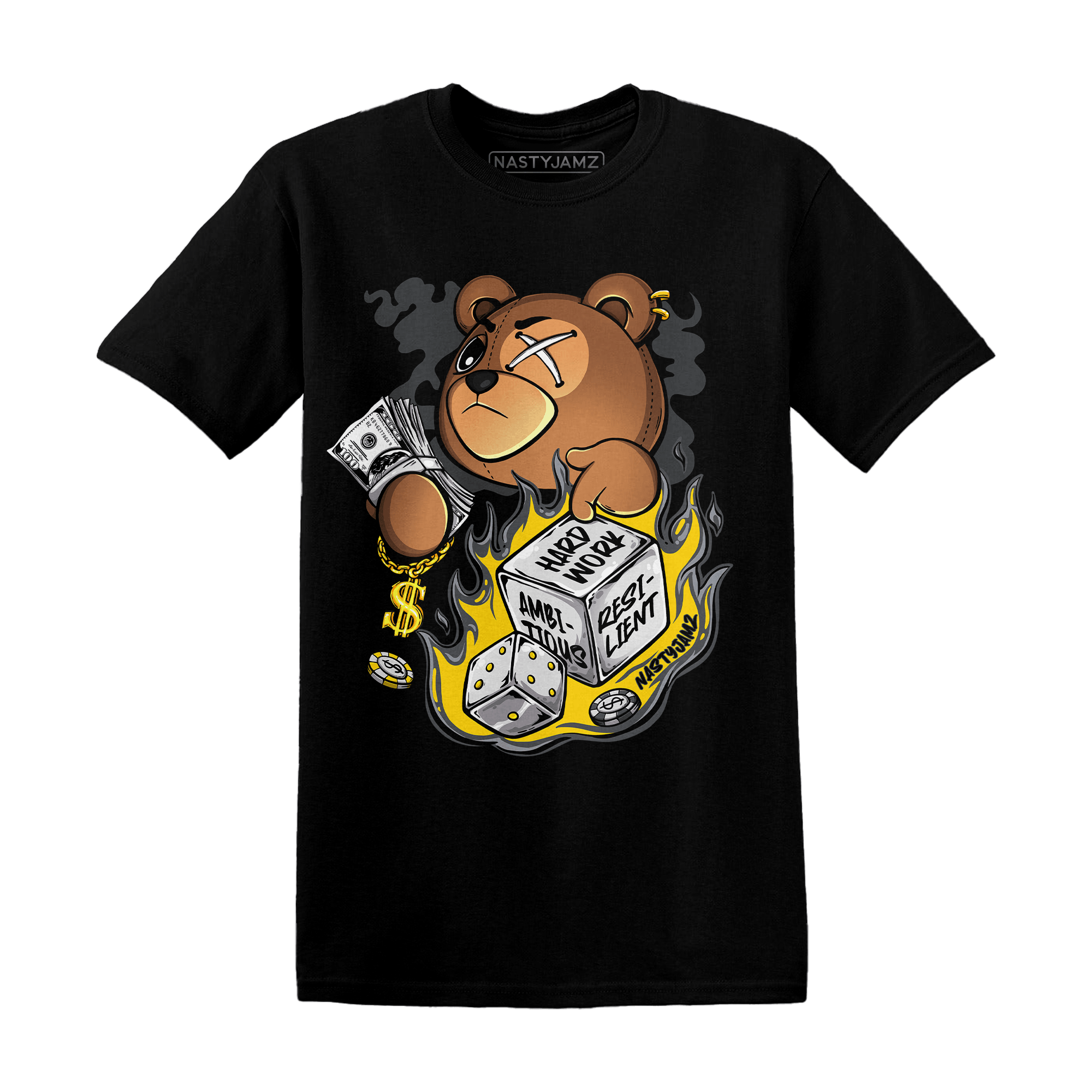 Thunder 4s T Shirt Match Hustle Casino BER - NastyJamz