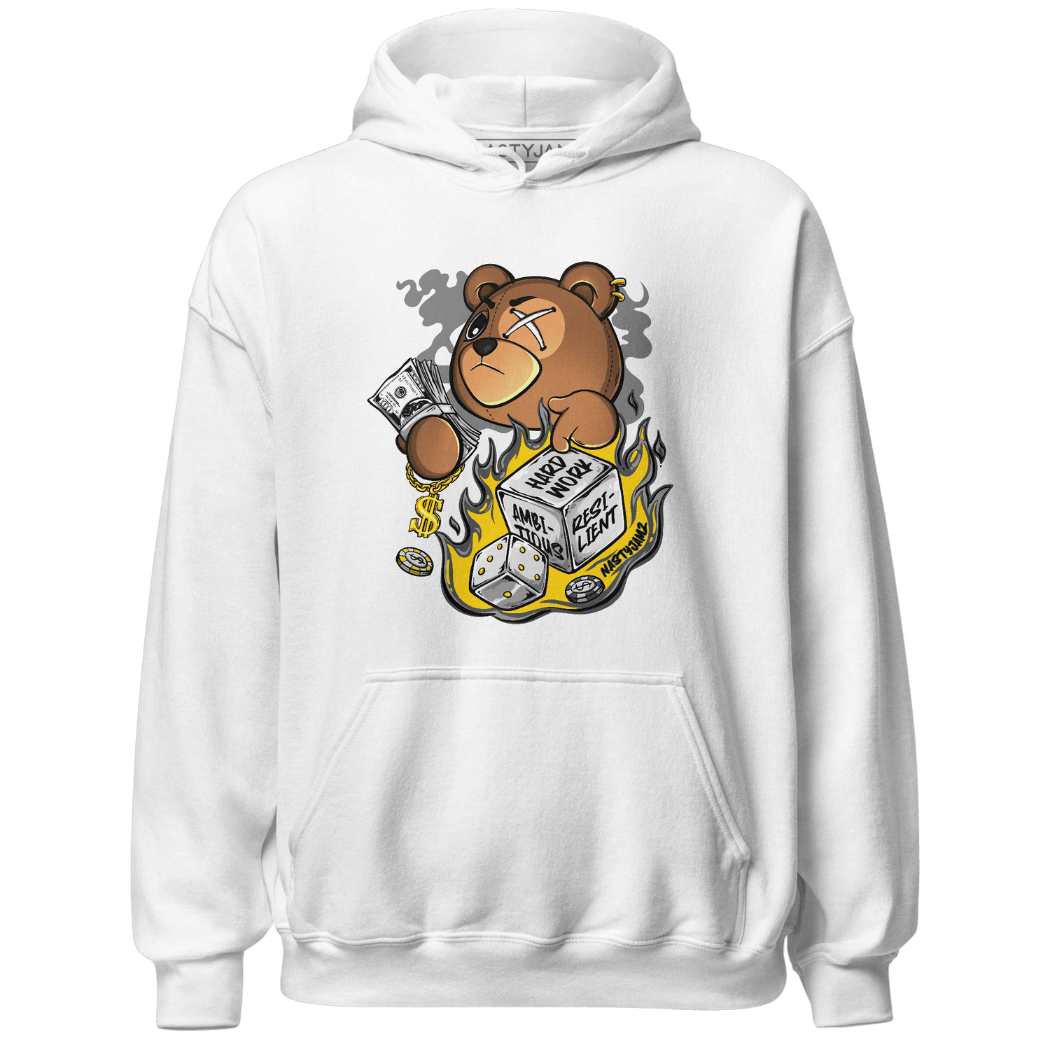 Thunder 4s Hoodie Match Hustle Casino BER - NastyJamz