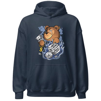 Midnight Navy 5s Hoodie Match Hustle Casino BER - NastyJamz