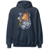 Midnight Navy 5s Hoodie Match Hustle Casino BER - NastyJamz