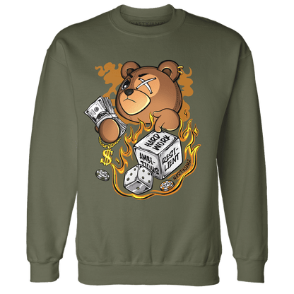 Olive 5s Sweatshirt Match Hustle Casino BER - NastyJamz