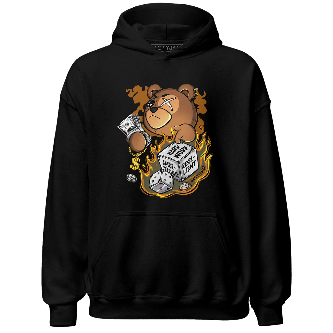 Olive 5s Hoodie Match Hustle Casino BER - NastyJamz