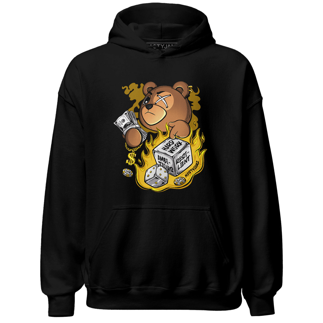 Yellow Ochre 6s Hoodie Match Hustle Casino BER - NastyJamz