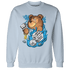 Powder Blue 9s Sweatshirt Match Hustle Casino BER - NastyJamz