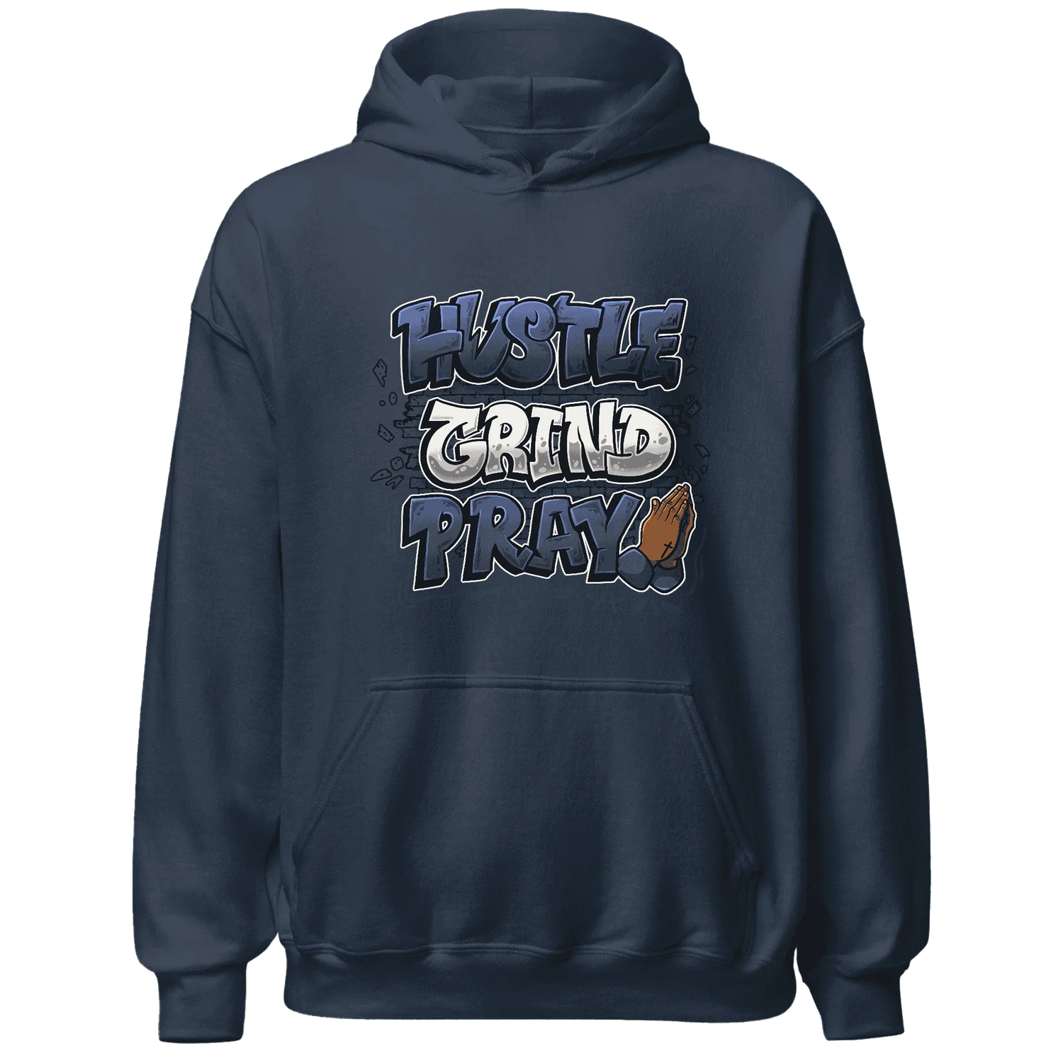 Low-Diffused-Blue-11s-Hoodie-Match-Hustle-Grind-Pray