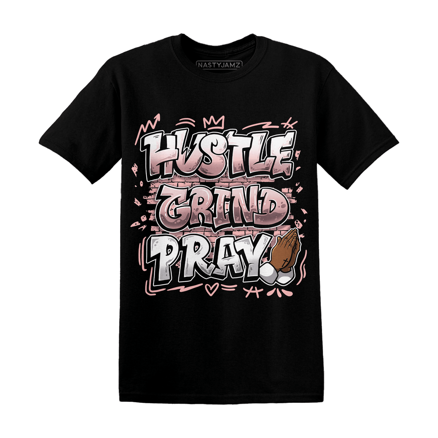 Low Legend Pink 11s T Shirt Match Hustle Grind Pray - NastyJamz
