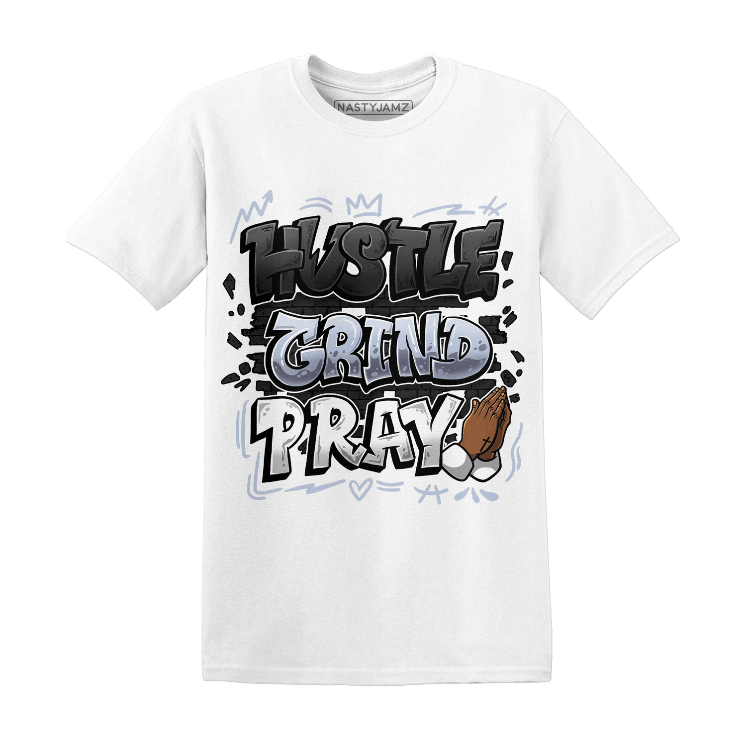 Low Space Jamz 11s T Shirt Match Hustle Grind Pray - NastyJamz