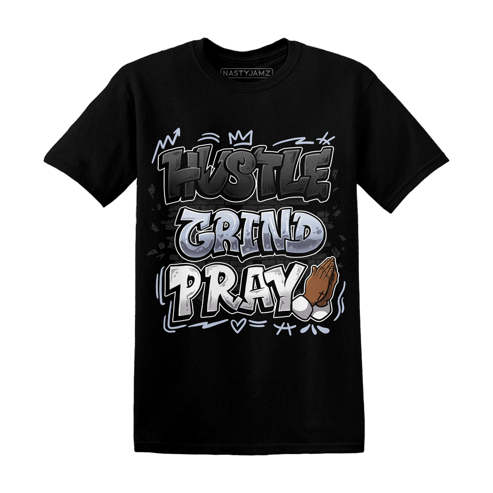 Low Space Jamz 11s T Shirt Match Hustle Grind Pray - NastyJamz