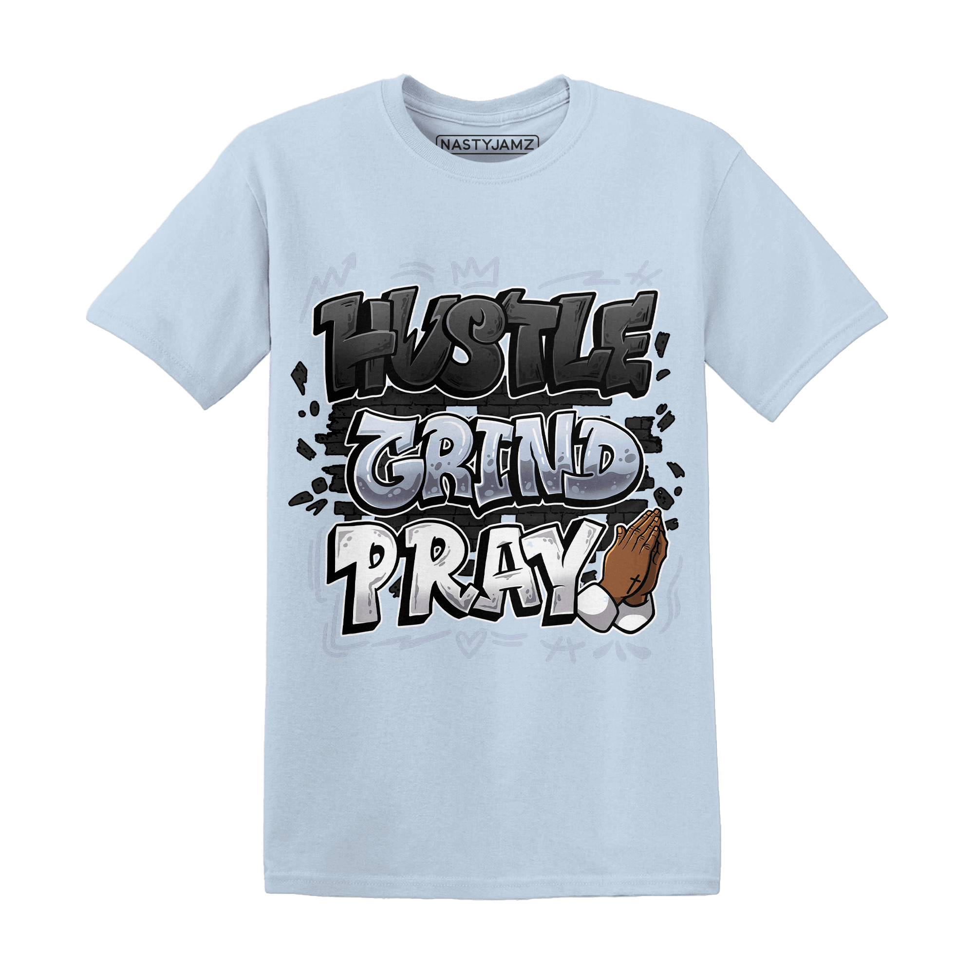 Low Space Jamz 11s T Shirt Match Hustle Grind Pray - NastyJamz