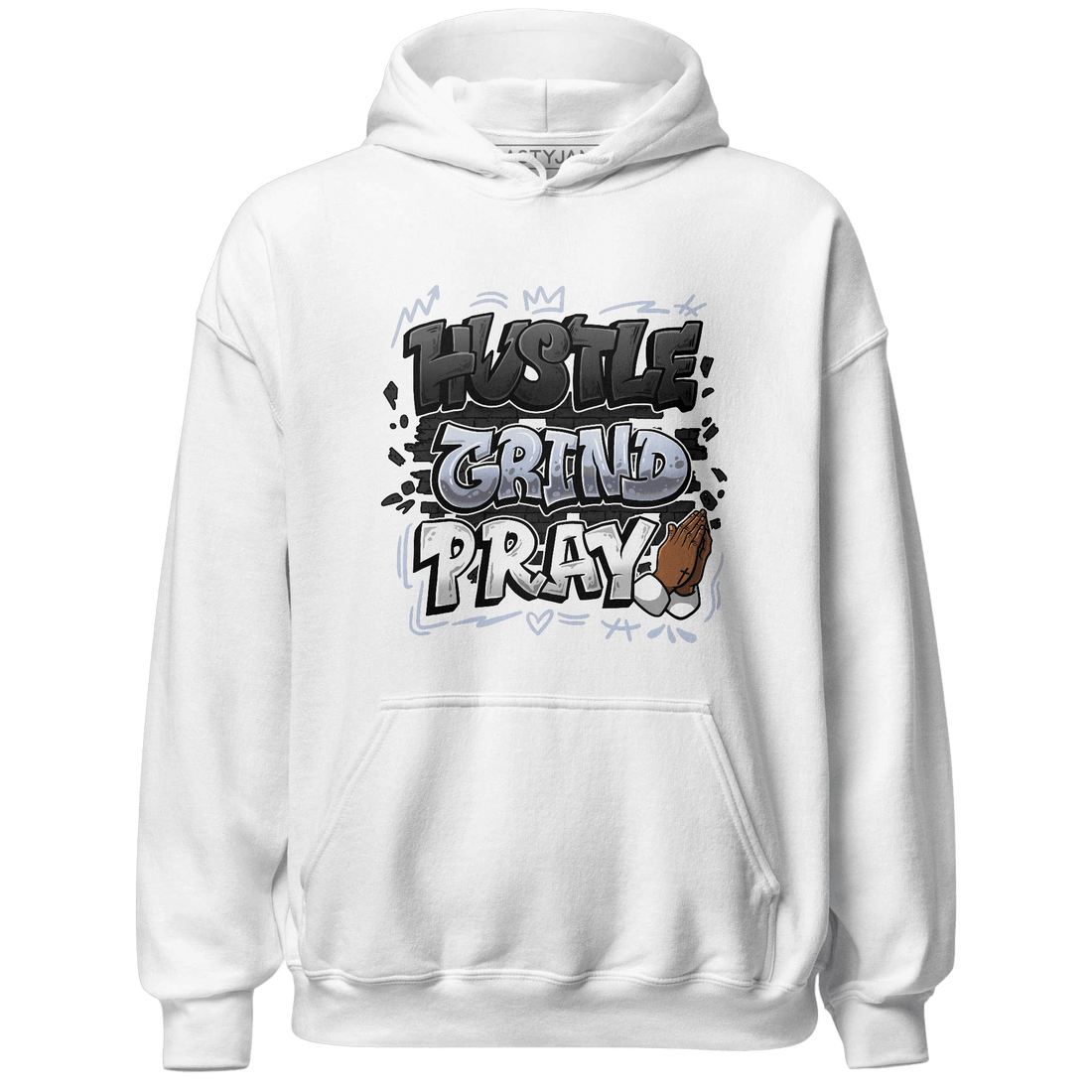 Low Space Jamz 11s Hoodie Match Hustle Grind Pray - NastyJamz