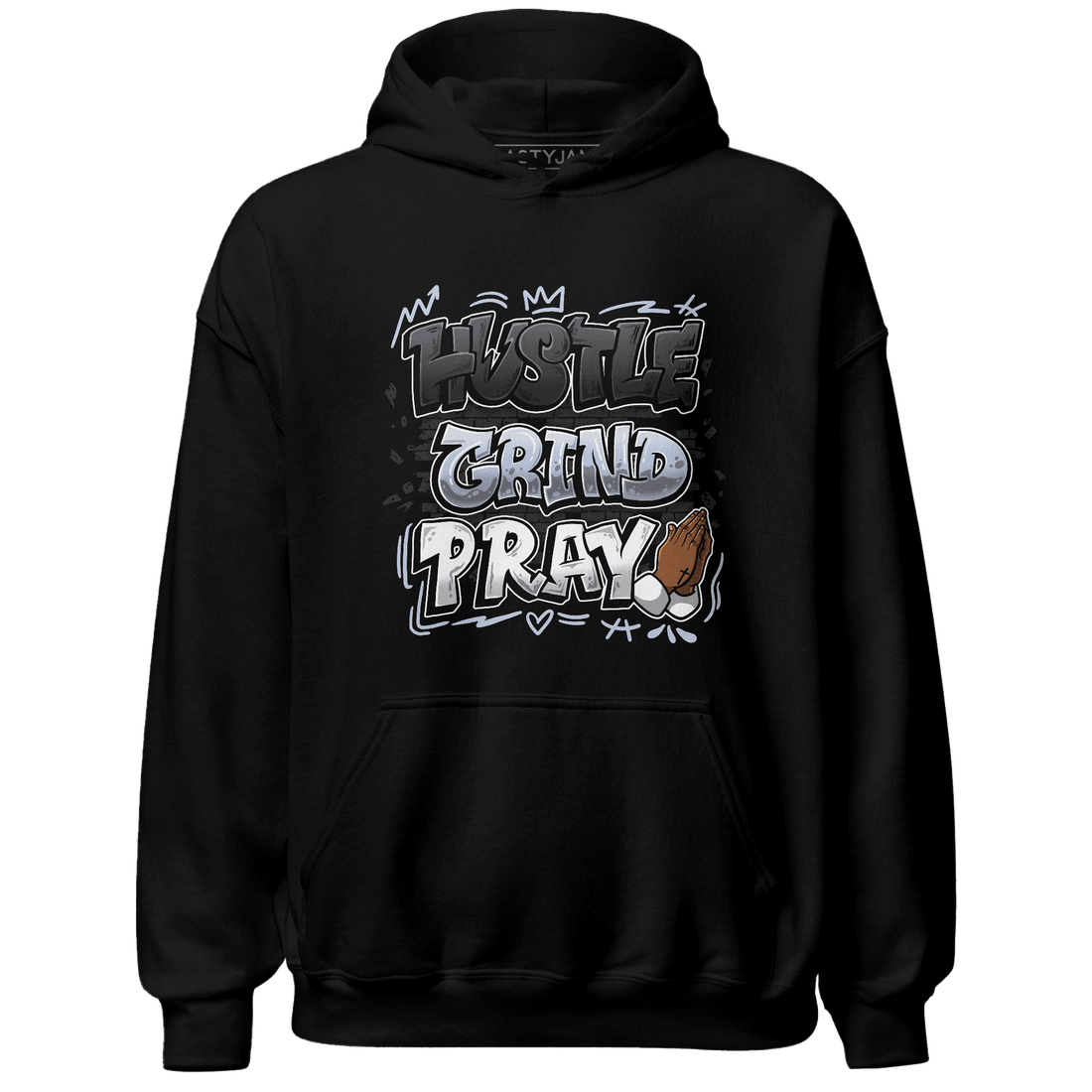 Low Space Jamz 11s Hoodie Match Hustle Grind Pray - NastyJamz