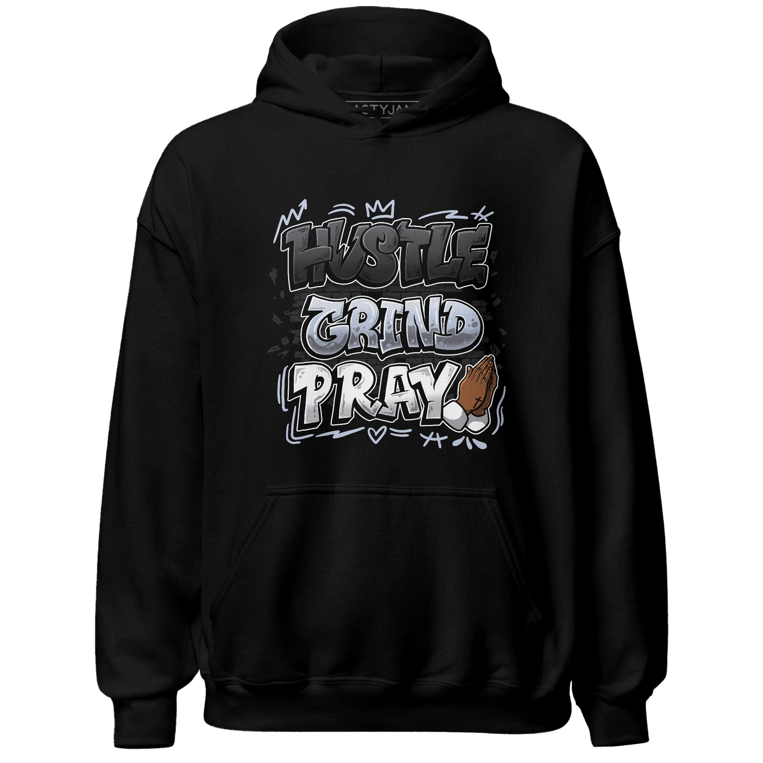 Low Space Jamz 11s Hoodie Match Hustle Grind Pray - NastyJamz
