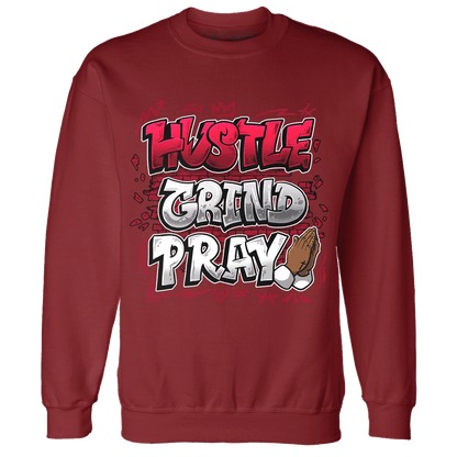 Retro Red Taxi 12s Sweatshirt Match Hustle Grind Pray - NastyJamz