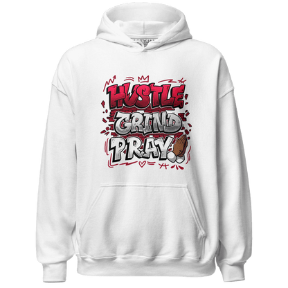 Retro Red Taxi 12s Hoodie Match Hustle Grind Pray - NastyJamz