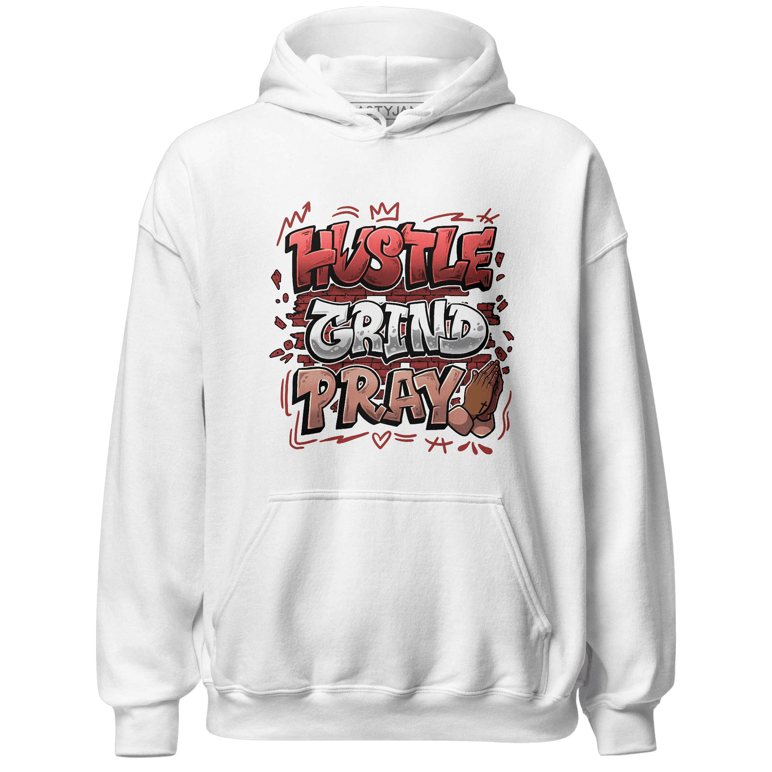 Dune Red 13s Hoodie Match Hustle Grind Pray - NastyJamz