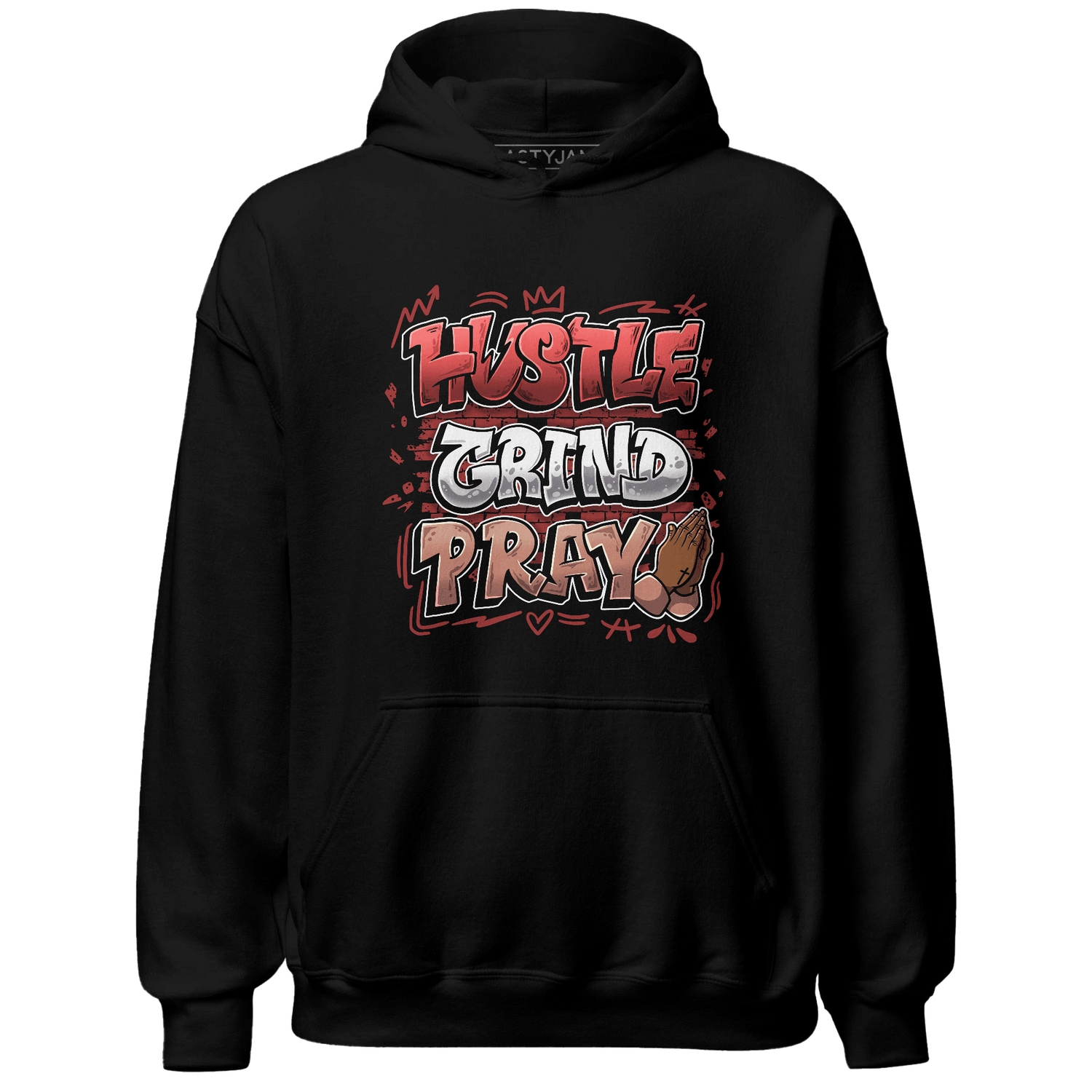 Dune Red 13s Hoodie Match Hustle Grind Pray - NastyJamz