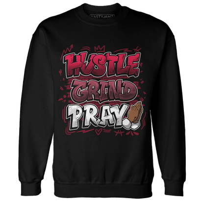 High White Team Red 1s Sweatshirt Match Hustle Grind Pray - NastyJamz