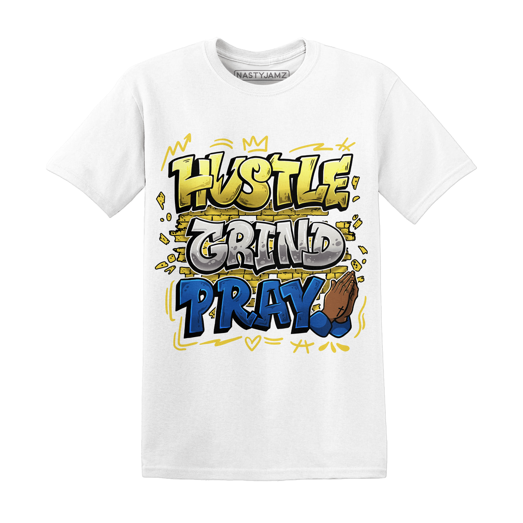 Low OG Canary TVSC 1s T Shirt Match Hustle Grind Pray - NastyJamz