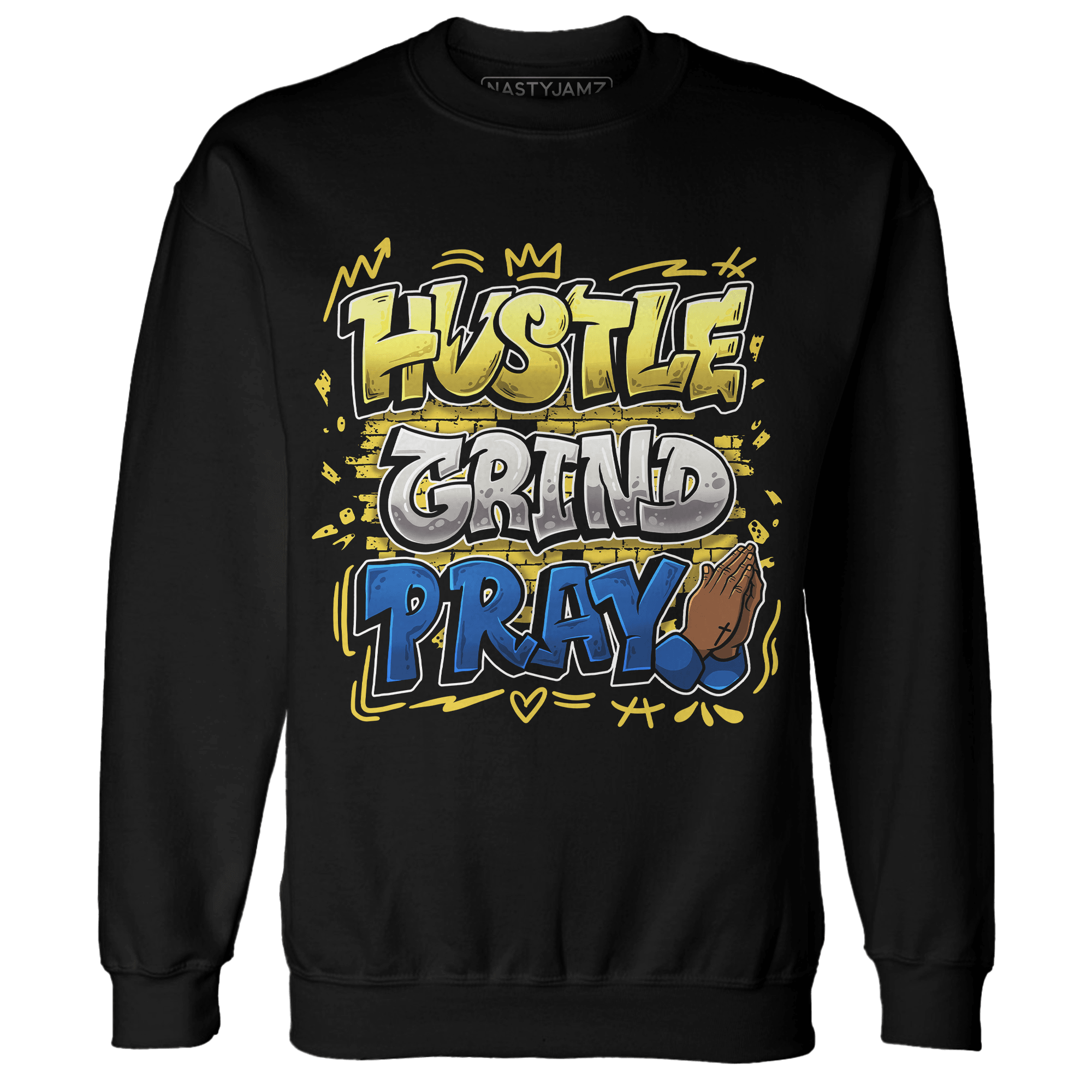Low OG Canary TVSC 1s Sweatshirt Match Hustle Grind Pray - NastyJamz