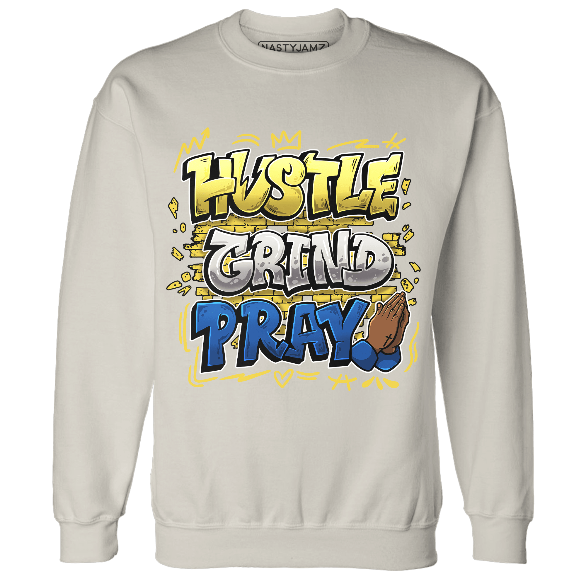 Low OG Canary TVSC 1s Sweatshirt Match Hustle Grind Pray - NastyJamz