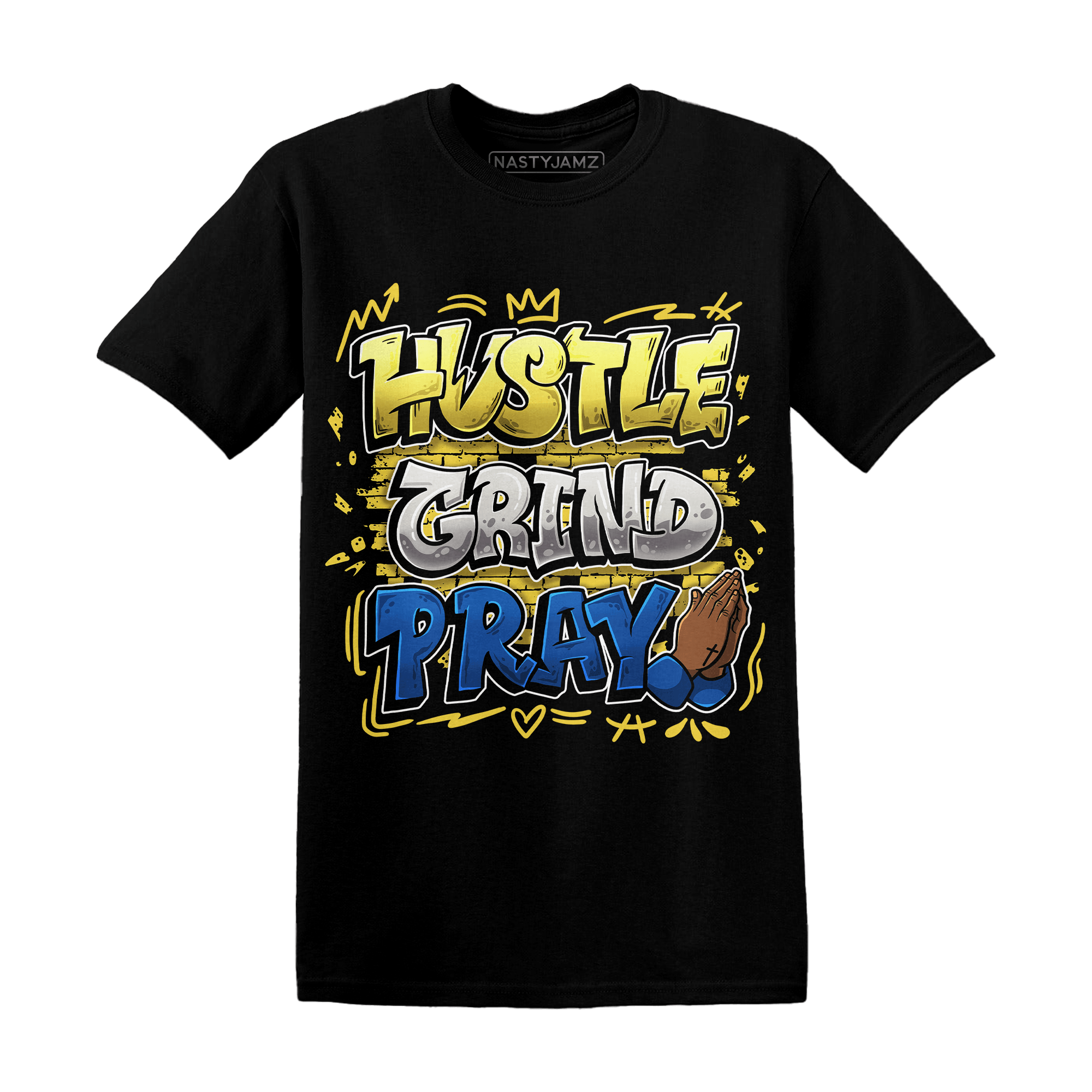 Low OG Canary TVSC 1s T Shirt Match Hustle Grind Pray - NastyJamz
