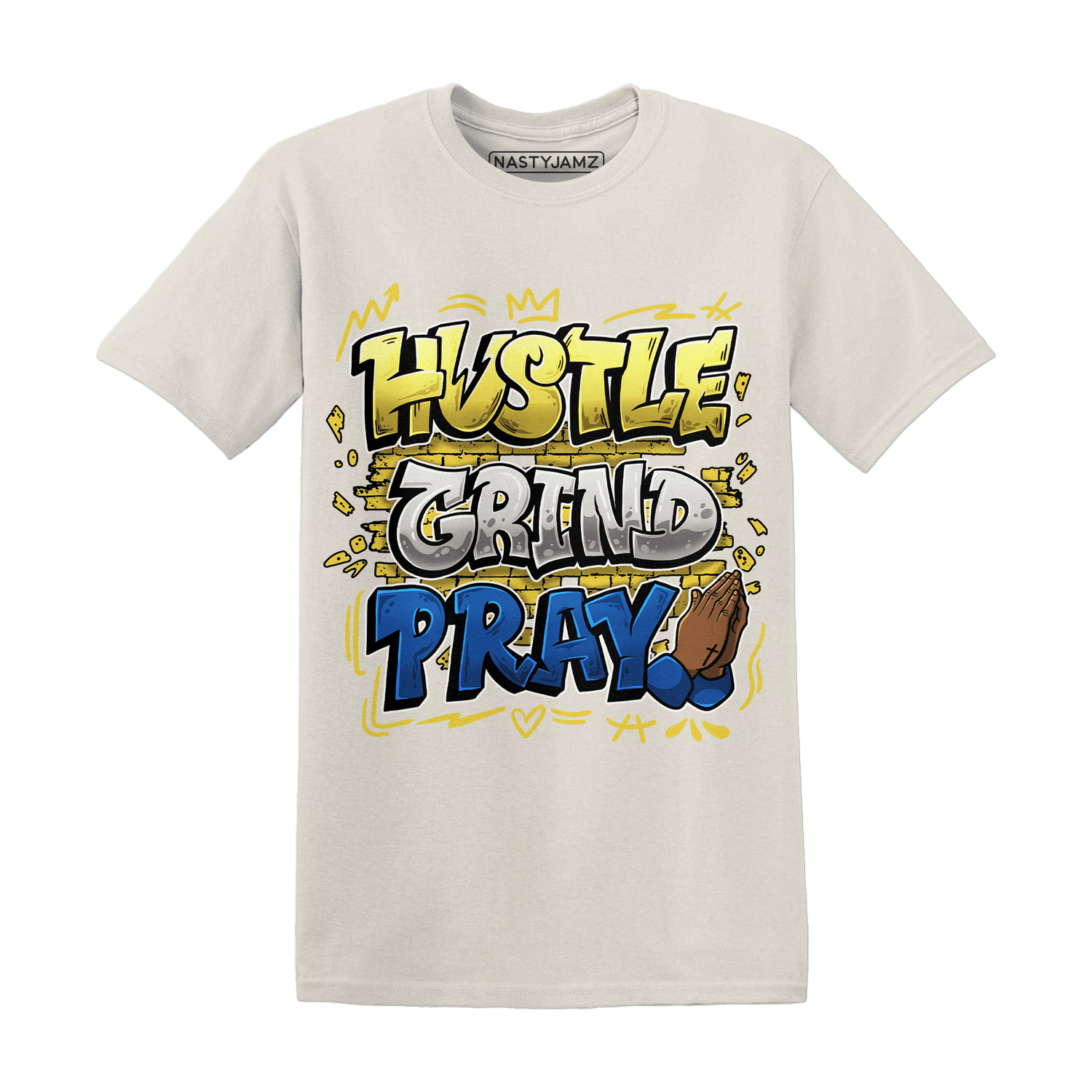 Low OG Canary TVSC 1s T Shirt Match Hustle Grind Pray - NastyJamz