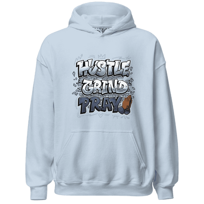 Mid Diffused Blue Grey 1s Hoodie Match Hustle Grind Pray - NastyJamz