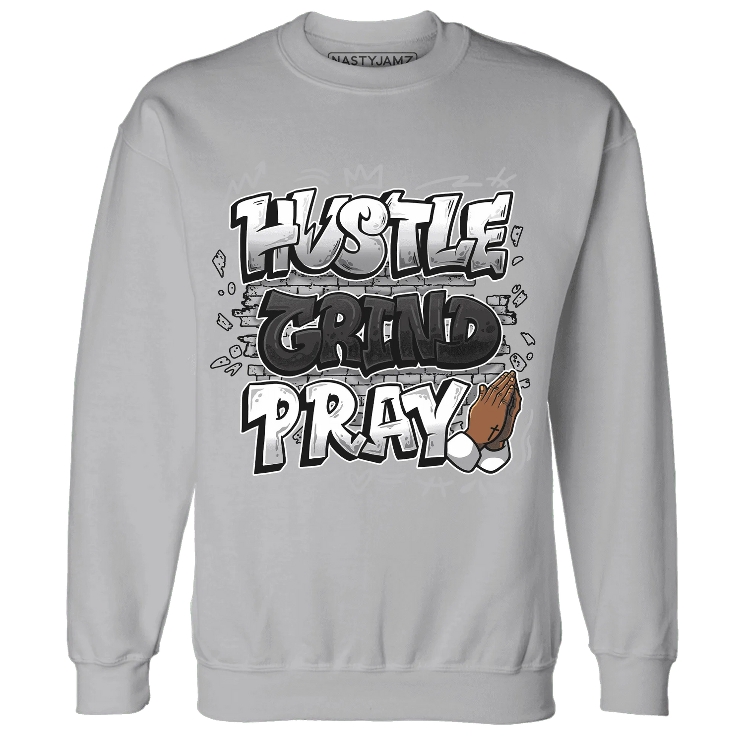 Wolf-Grey-1s-Sweatshirt-Match-Hustle-Grind-Pray
