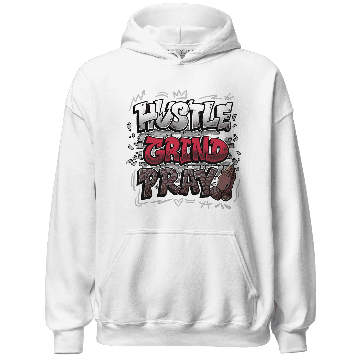 Cement-Grey-3s-Hoodie-Match-Hustle-Grind-Pray
