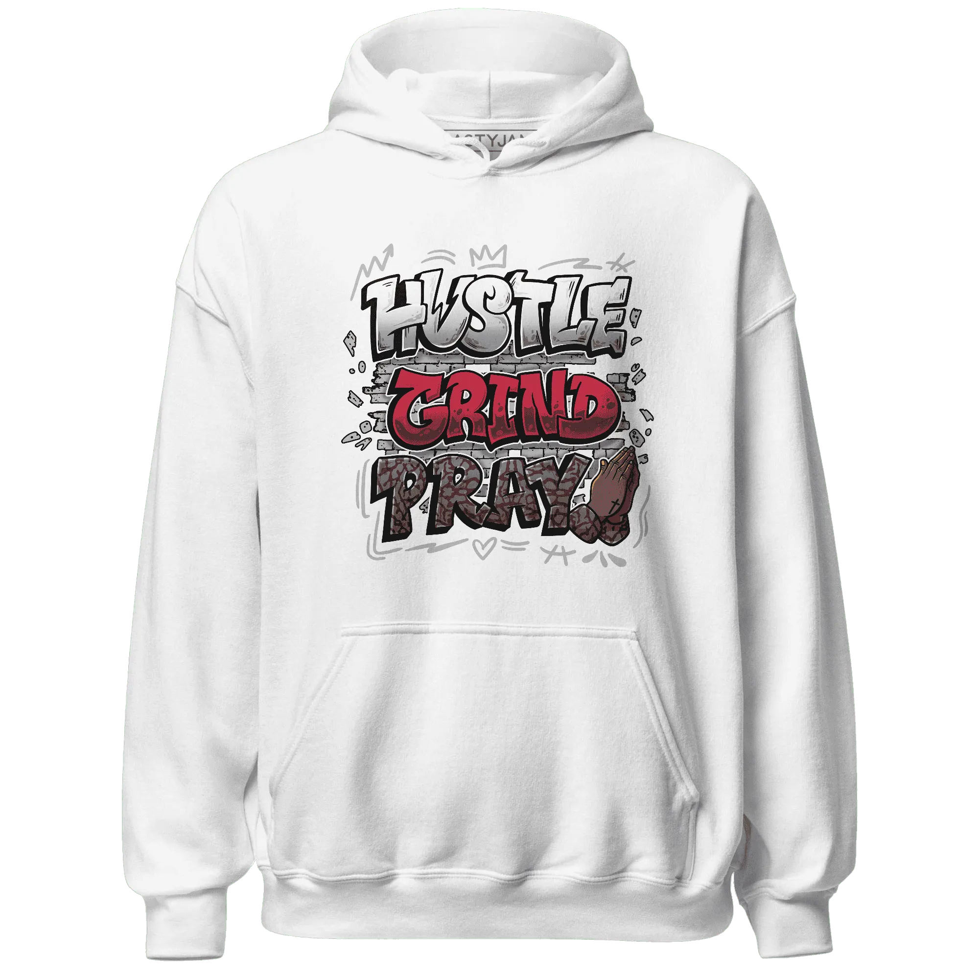 Cement-Grey-3s-Hoodie-Match-Hustle-Grind-Pray