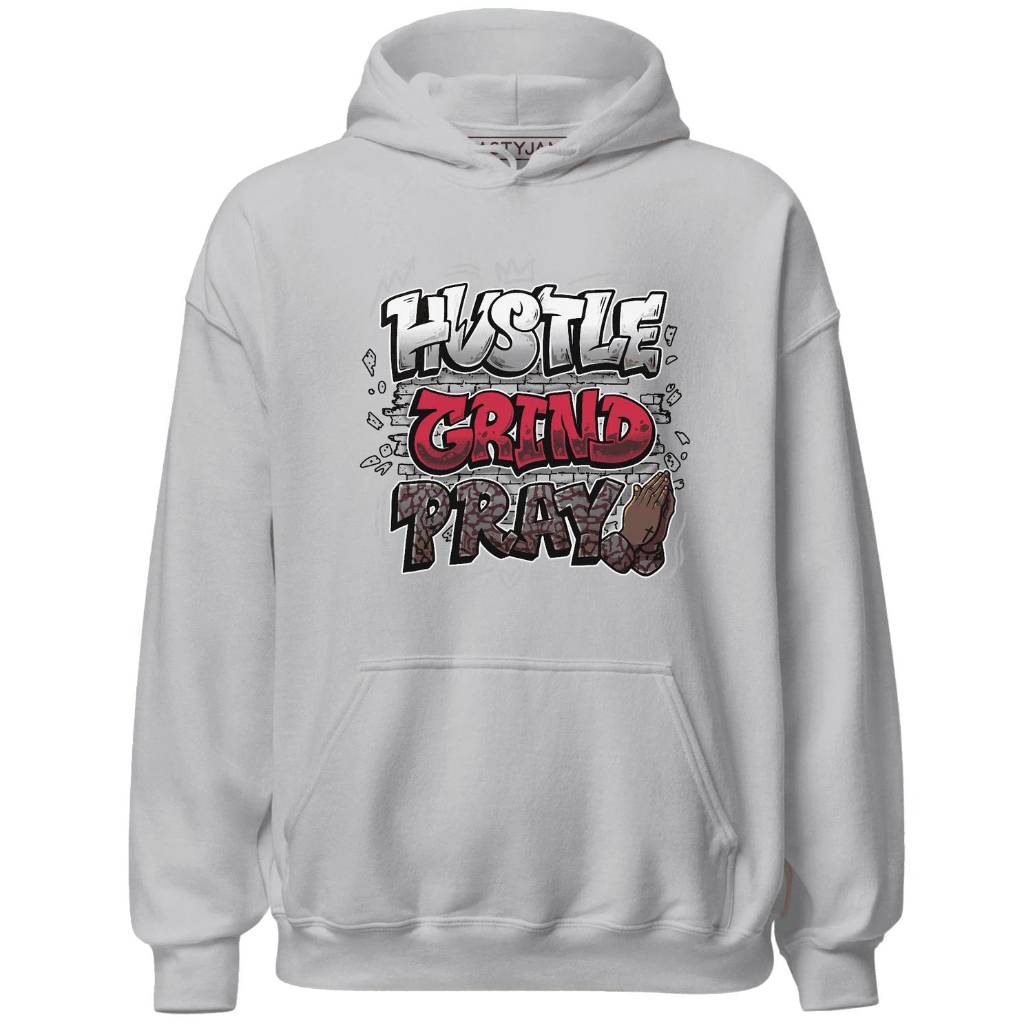 Cement-Grey-3s-Hoodie-Match-Hustle-Grind-Pray