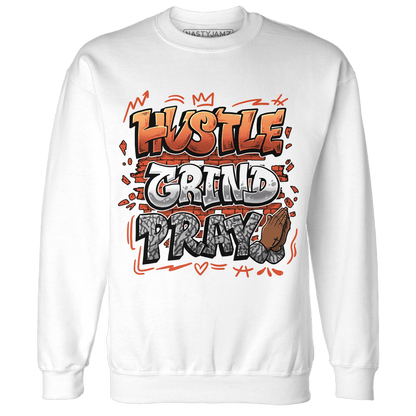 Georgia Peach 3s Sweatshirt Match Hustle Grind Pray - NastyJamz