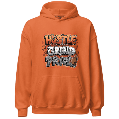 Georgia Peach 3s Hoodie Match Hustle Grind Pray - NastyJamz