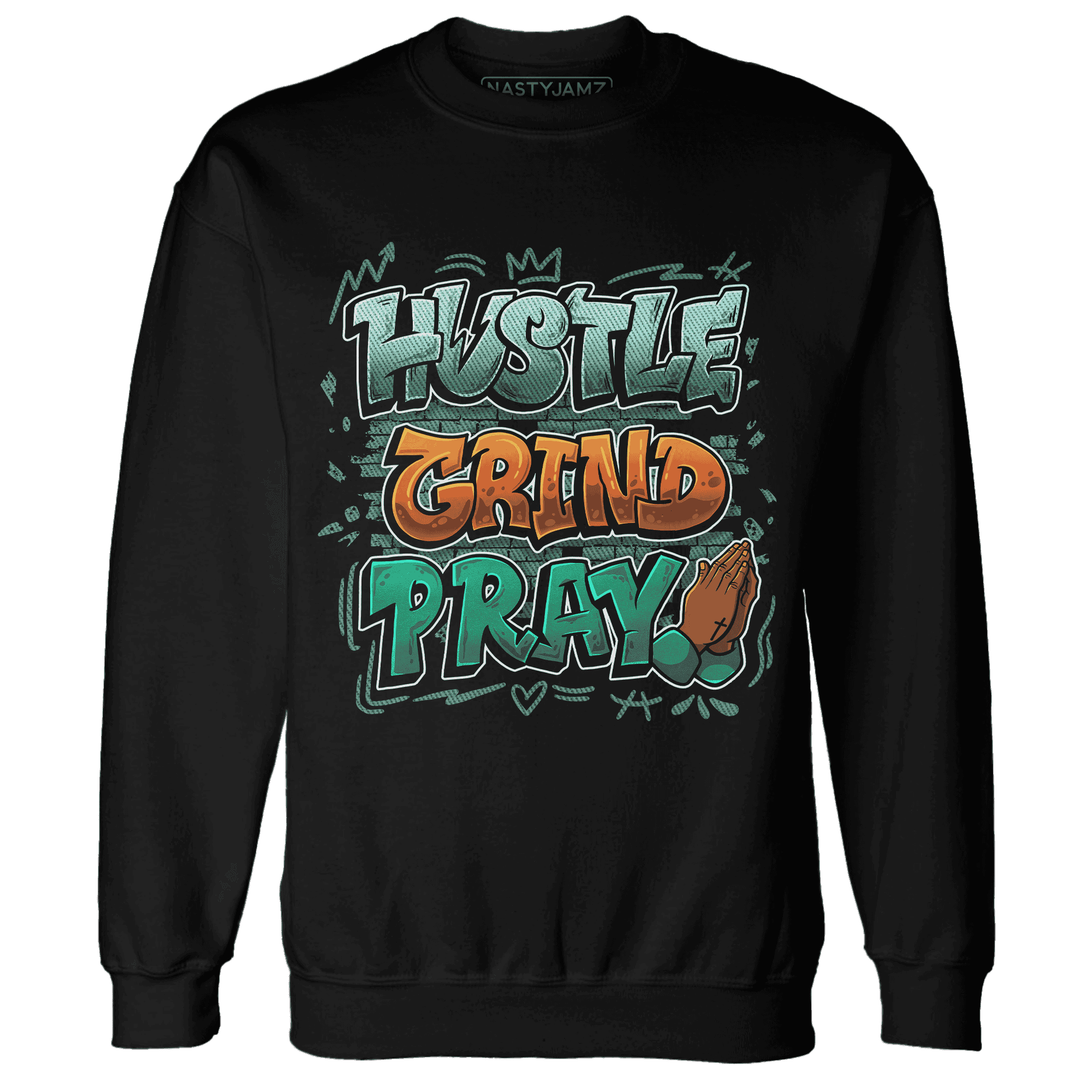 Nina CN Abney 3s Sweatshirt Match Hustle Grind Pray - NastyJamz