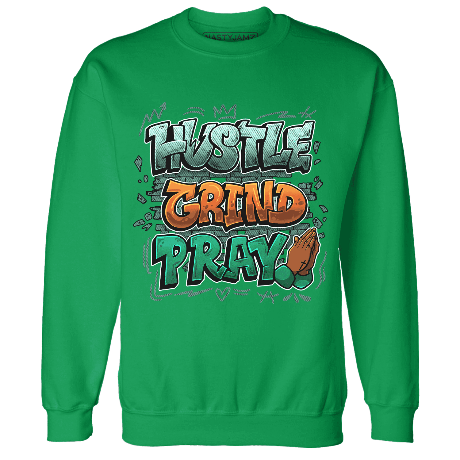 Nina CN Abney 3s Sweatshirt Match Hustle Grind Pray - NastyJamz