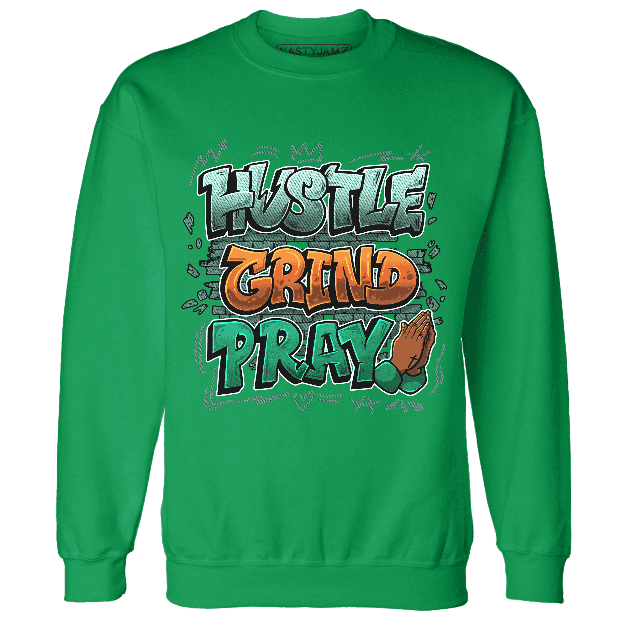 Nina CN Abney 3s Sweatshirt Match Hustle Grind Pray - NastyJamz