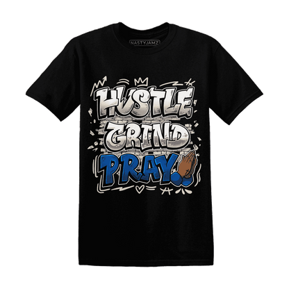 Quaiii 54 3s T Shirt Match Hustle Grind Pray - NastyJamz