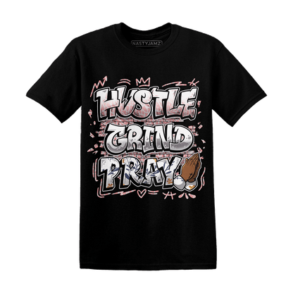 Red Stardust 3s T Shirt Match Hustle Grind Pray - NastyJamz
