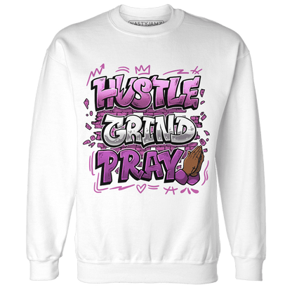 GS Hyper Violet 4s Sweatshirt Match Hustle Grind Pray - NastyJamz