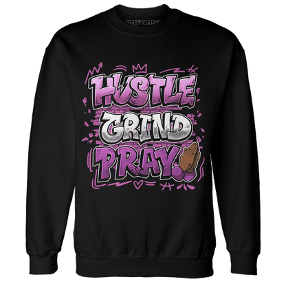 GS Hyper Violet 4s Sweatshirt Match Hustle Grind Pray - NastyJamz