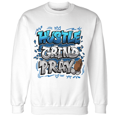 Industrial Blue 4s Sweatshirt Match Hustle Grind Pray - NastyJamz