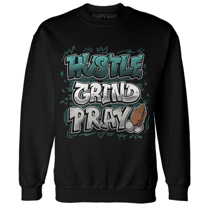Oxidized Green 4s Sweatshirt Match Hustle Grind Pray - NastyJamz