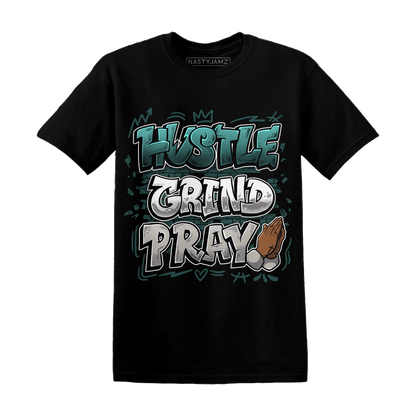 Oxidized Green 4s T Shirt Match Hustle Grind Pray - NastyJamz
