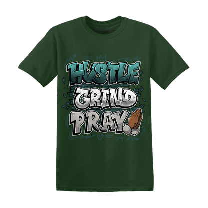 Oxidized Green 4s T Shirt Match Hustle Grind Pray - NastyJamz