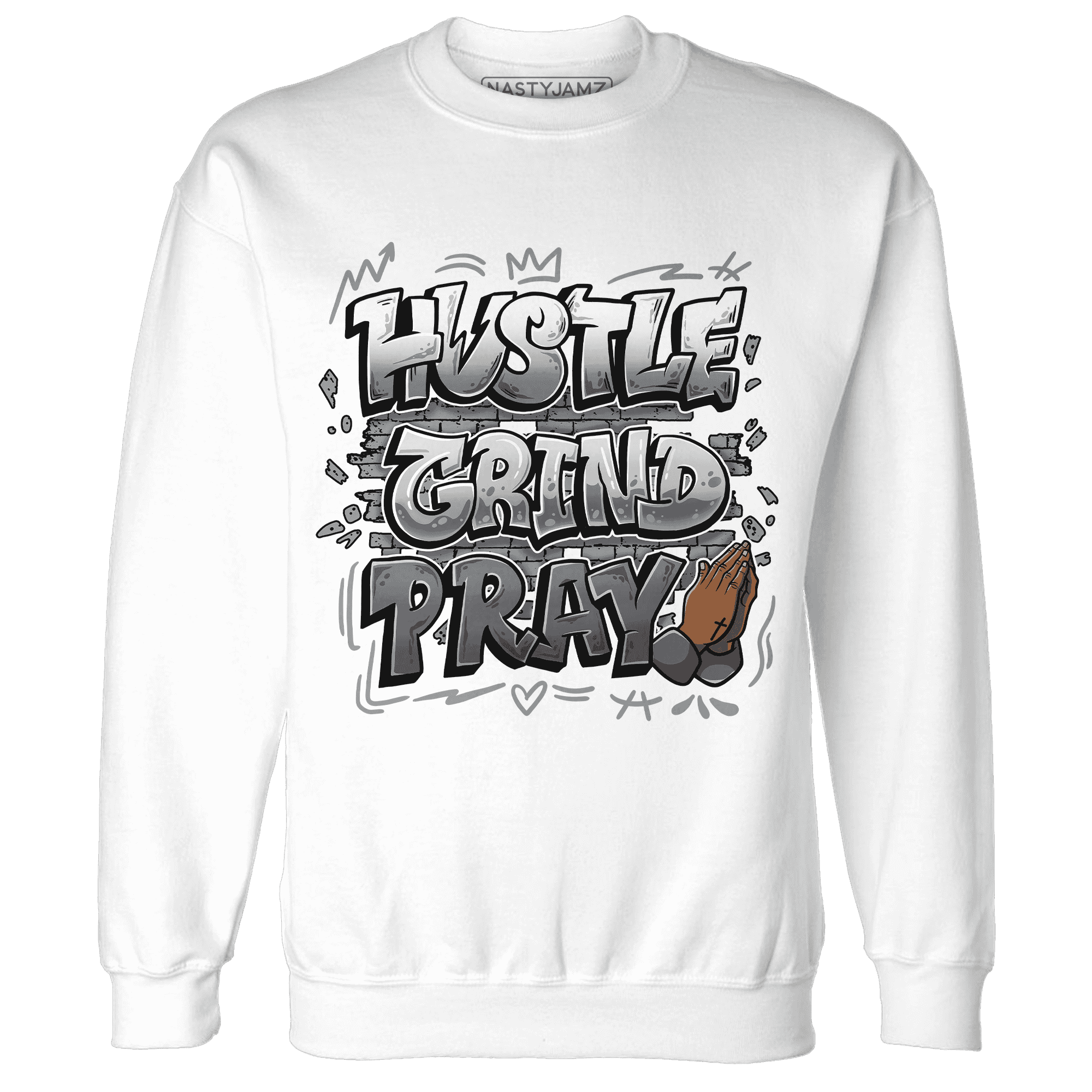 Paris Olympicsss 4s Sweatshirt Match Hustle Grind Pray - NastyJamz