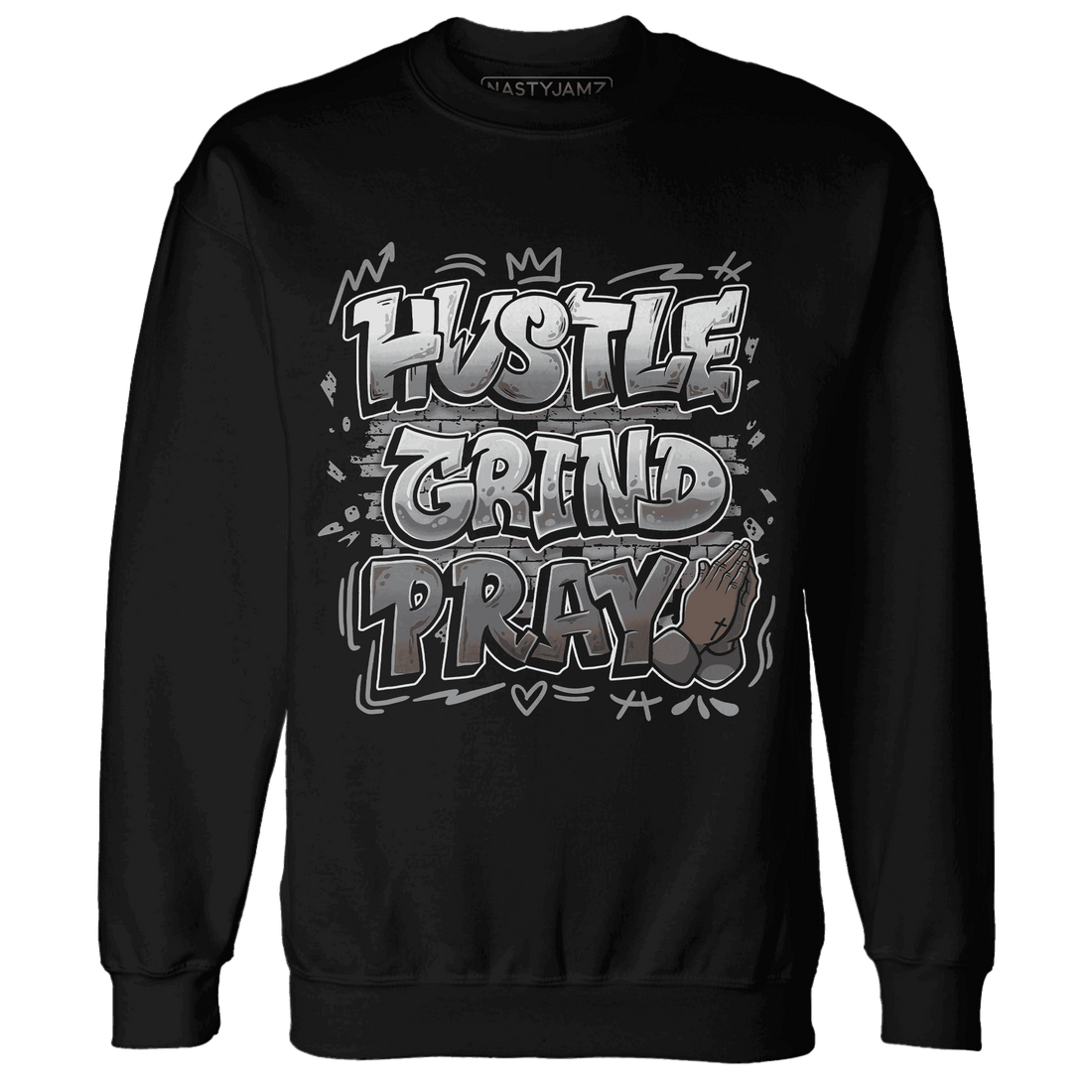 Paris Olympicsss 4s Sweatshirt Match Hustle Grind Pray - NastyJamz